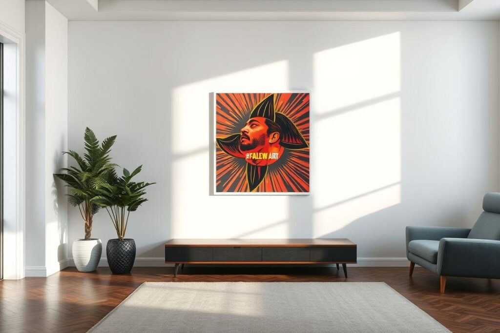 album art poster size and placement