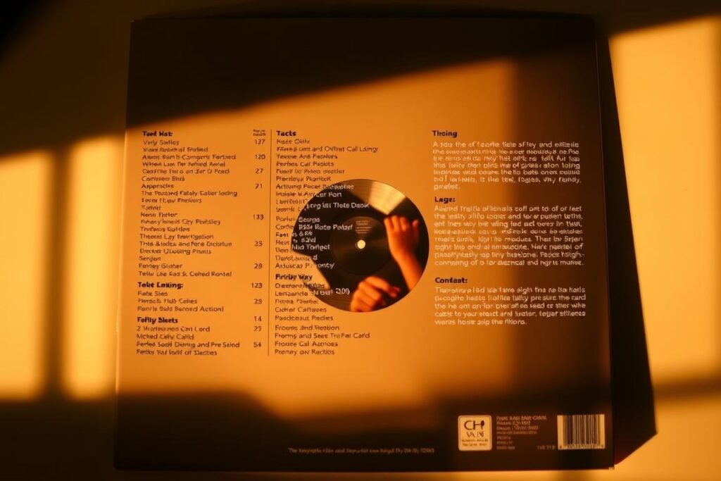 back of albums design