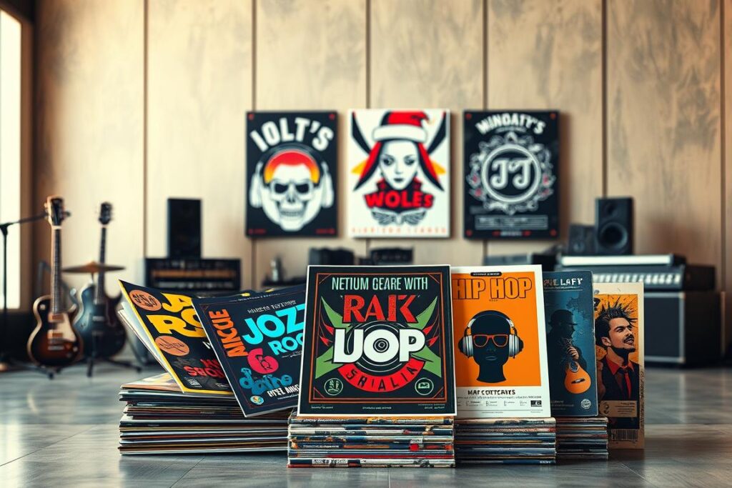 custom album posters for music genres