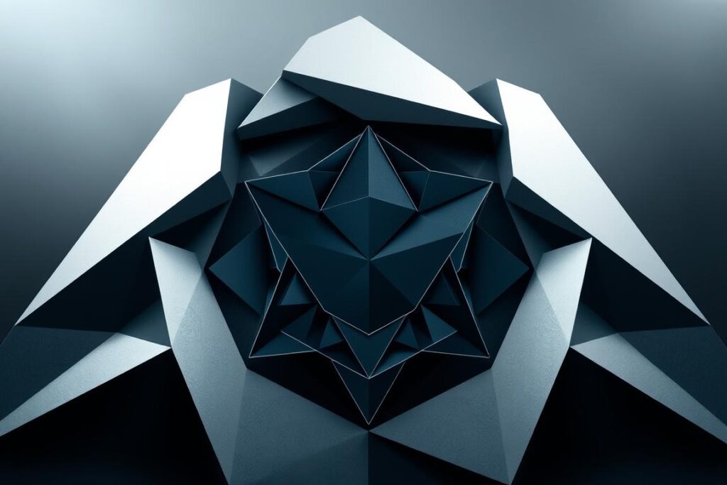 geometric album art