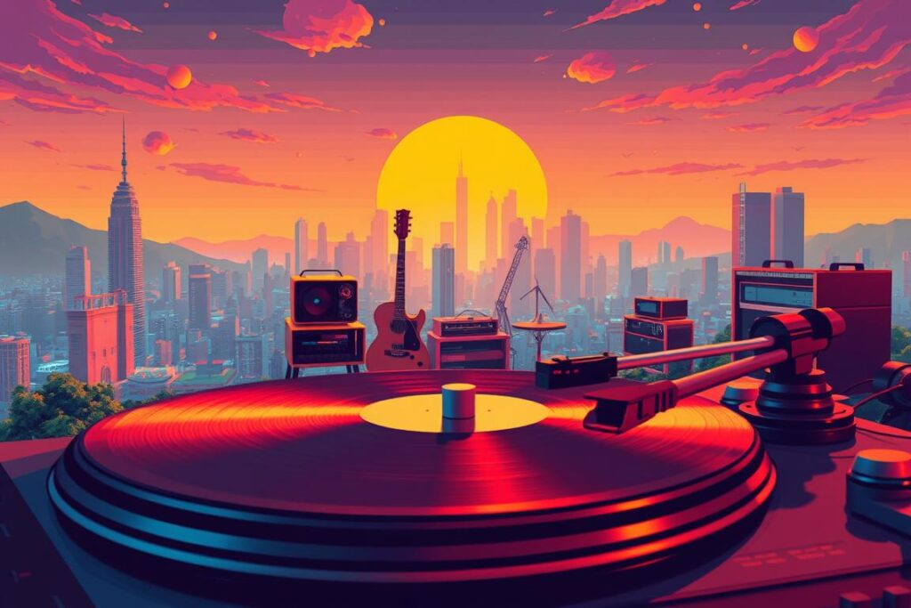 pixel art album cover