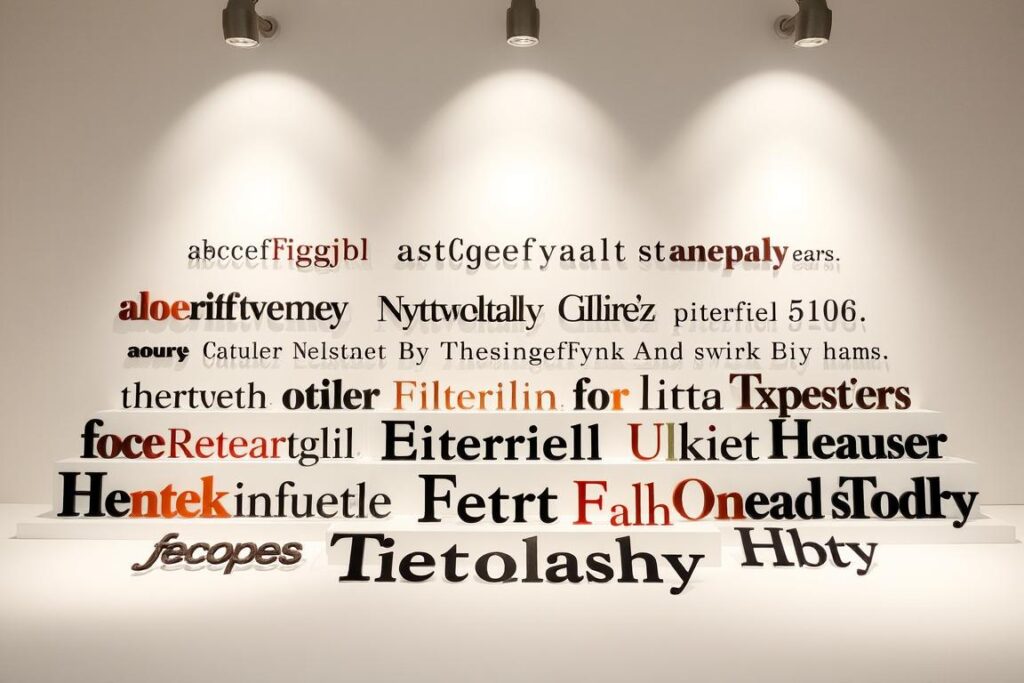 typography selection